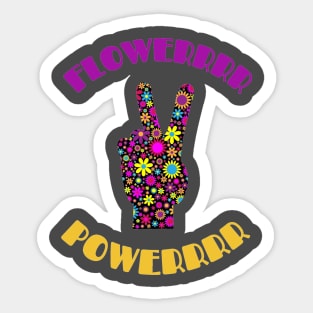 Flower Power Sticker